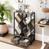 2 Pcs Wooden Display Shelves Tall Narrow Bookcase for Small Space