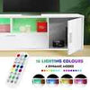 TV Stand 160cm High Gloss TV Unit Cabinet Sideboard With LED Light & Drawers