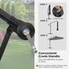 Heavy-Duty Outdoor Parasol 290 cm Offset Hanging Umbrella-Gray