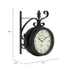 Paddington Indoor Outdoor Double Sided Wall Clock 27cm