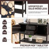 Console Sofa Table Narrow Entryway Table W/ 2 Drawers & 2 Storage Cabinets