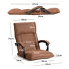 14-Position Adjusting Backrest Gaming Floor Chair Comfortable Lazy Sofa Coffee