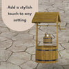 Wishing Well Garden Planter Wooden Large Outdoor Decor Flowers Plant Pot 125cm