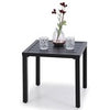 Outdoor Chair Patio Furniture Garden Bistro Rattan Chair Metal Side Coffee Table