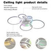 LED Ceiling Fans With Lights Dimmable Remote Control App Control for Bedroom