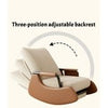 Upholstered Rocking Recliner Chair w/Footrest–High Back Adjust Lounge Armchair