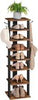 Shoe Rack Wooden Tall Shoe Shelf Shoe Storage Organizer 28 x 28 x 113 cm