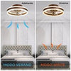 LED Ceiling Fan Light Dimmable Chandelier Lamp With Remote Control Easy to Use