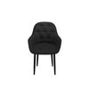 SET OF 4 ANIKA MODERN VELVET DINING CHAIR PADDED SEAT METAL LEGS KITCHEN