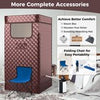 Portable Steam Sauna Home Full Body Sauna Box w/3L Steam Generator