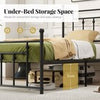 Single Size Metal Bed Frame w/ Headboard & 31 CM Under-bed Storage