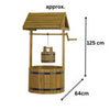 Wishing Well Garden Planter Wooden Large Outdoor Decor Flowers Plant Pot 125cm