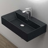 Bathroom Sink Countertop Wash Basin Ceramic Wall Mounted Rectangle Sink