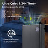 25L/D Dehumidifier for Basement with 4 Modes & 3-Color Indicator-Black