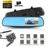 4.3"In Car Camera Recorder Dual Front and Rear HD 1080P Dash Cam Night Vision UK