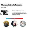 Hydraulic Rowing Machine Rower Adjustable Resistance-Black