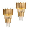 Modern Glass Wall Sconce Lights Bedroom Living Room Bedside E14 Bulb Fixture