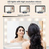 White Dressing Table with LED Lights Mirror Stool Drawers Vanity Makeup Desk Set