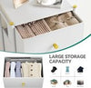 Chest of Drawers 2 Fabric Drawer Bedroom Bedside Storage Cabinet Organizer Unit