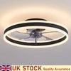 LED Ceiling Fan Light Dimmable Chandelier Lamp With Remote Control Easy to Use