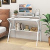 Space Saving Computer Desk Home Office Desk-White
