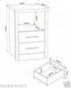 Grey Wood Grain 2 Drawer Bedside Chest W40cm X D40cm X H61cm LACEY
