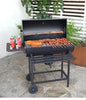 BBQ Smoker Charcoal Barbecue Grill Portable Outdoor Garden Grill with Wheels