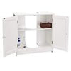 Bathroom Under Sink Cabinet | 2 Door White Under Sink Storage | Cupboard Unit