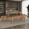 Solid Wood Dining Bench Tomas - Durable Modern Wooden Seat 100x35x45cm