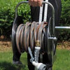 Garden Hose Reel Portable Water Pipe Rack Free Standing Wall Mounted Hose Holder
