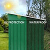 Garden Shed Pent Roof 8X4FT Metal Free Foundation Base Outdoor Storage House