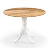 Kitchen 4-Person Round Table Dining Table-White
