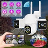 3 in 1 Wireless Camera 4K Outdoor 3 Lens 6MP CCTV PTZ Smart Home Security IR Cam