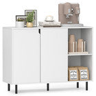 106cm Sideboard Buffet Cabinet Modern Kitchen Storage Cabinet-White