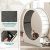 39.3 inch Cat Exercise Running Wheel Treadmill w/Carpeted Runway for Indoor Cats