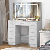 Large Dressing Table with 7 Drawers LED Dimmer Mirrow Makeup Desk Vanity Morden