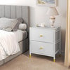 Chest of Drawers 2 Fabric Drawer Bedroom Bedside Storage Cabinet Organizer Unit