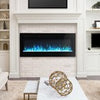 50inch Electric Fire Wall Mounted/Recessed Electric Fireplace Crystal & Log Set