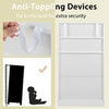 Freestanding Storage Cabinet with 2 Adjustable Shelves-White