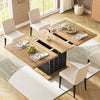 Extendable Dining Table With Storage Cabinet. 4-6 Person Table 110-140x80cm