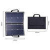 Portable 100W Solar Panel Kit + 100A Controller Camping Charger Power Station RV