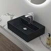 Bathroom Sink Countertop Wash Basin Ceramic Wall Mounted Rectangle Sink