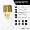 Modern Glass Wall Sconce Lights Bedroom Living Room Bedside E14 Bulb Fixture