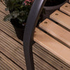 Slatted Garden Bench Pine 3 Seater Outdoor Patio Park Seating Furniture Seat