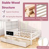 Double Size Bed Frame w/2 Storage Drawers & Bookcase Headboard