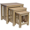 Set of 3 Nest of Tables Nesting Coffee Side End Wooden Nest Furniture Ash Veneer