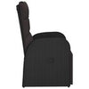 Reclining Garden Chair with Cushions Recliner Black Poly Rattan
