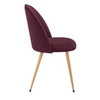 Dusk Iris Berry Velvet & Natural Set of 2 Dining Chairs RRP £125
