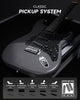Donner DST-80 Electric Guitar Solid Body S-S-S Pickups Wood Grain Amplifier Set