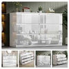 High Gloss Chest 6 Drawers Bedside Cabinet Tall Wide Storage Bedroom Furniture